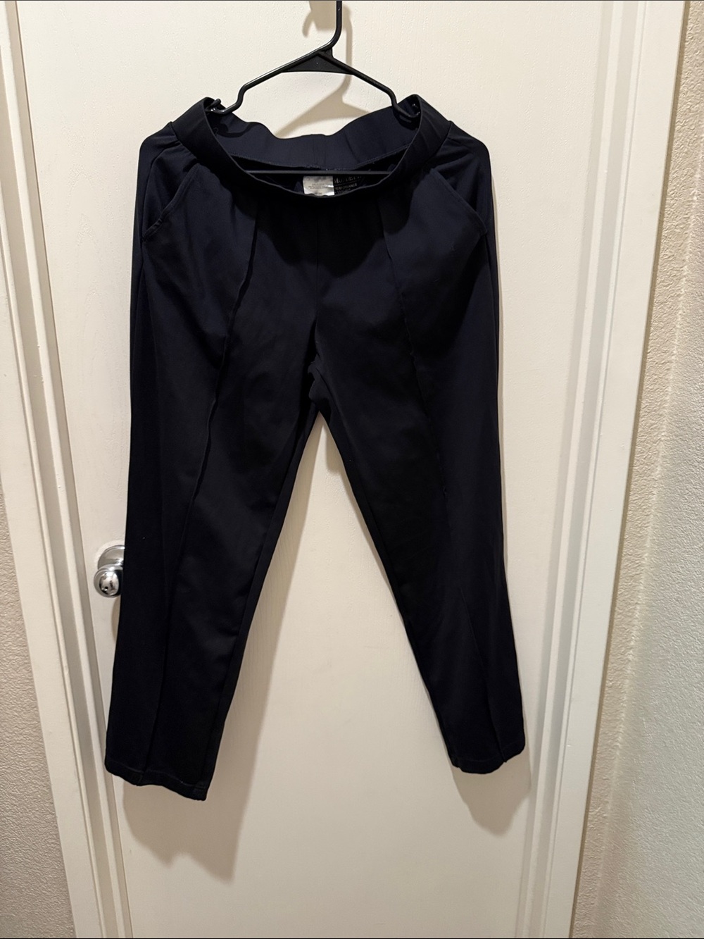 Mondetta Black Track Pants with Tapered Leg